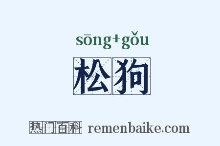 松狗是什么意思的图片